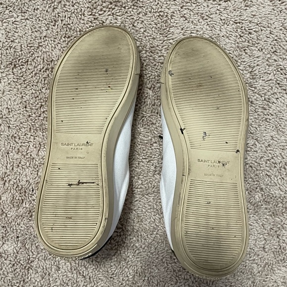Saint Laurent Andy Canvas Sneakers Size 40.5 - Picture 9 of 9